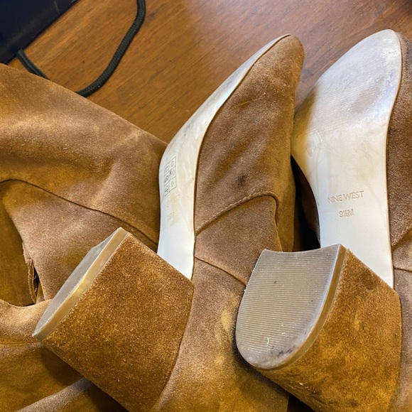 Brown suede boots sz9.5 - Picture 6 of 7